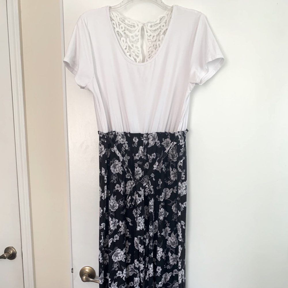 Black and white jumpsuit